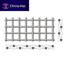 Stainless steel woven wire fabric PLAIN WEAVEfor facadesquare meshsilver-colored