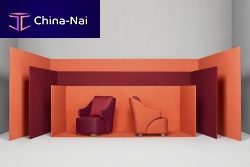 Contemporary armchair VECTISfabric