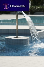 Swimming pool waterfall