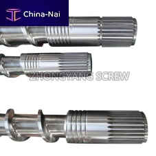 Steel extrusion screw