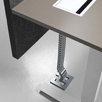 Silver-plated cable protector FLEXIBLE CHANNEL SEThomecommercialfor office