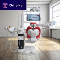 Dental unit with electro-mechanical chair P19Twith monitorwith hygiene systemwith intraoral camera