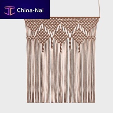 Patterned curtain Macramealuminumrope