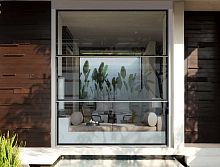 Aluminum window RW 100 Ttelescopicguillotinedouble-glazed