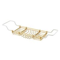 Wall-mounted shelf DELUXEcontemporarychromed metalpolished brass