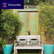 Exterior door EFFET VIEILLIteakswing
