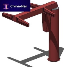 Marina crane pivoting jib