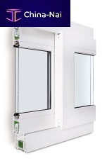 PVC window ECOSOLslidingdouble-glazed