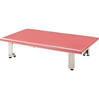 Mechanical Bobath table GH-710on casterswith adjustable height backrest1-section