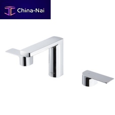 Double-handle washbasin mixer tap 5790-91-80CPcountertopchrome-plated brassstainless steel