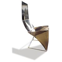 Original design chair SKINNY BACK outdoorindoorpolished stainless steel