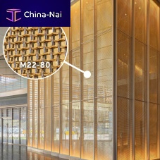 Decorative wire mesh M22-80brasssteelbronze