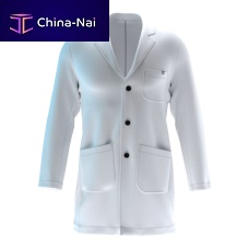 Unisex medical coat white