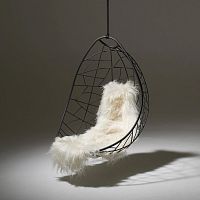Contemporary hanging chair NEST EGGoutdoorindoorpowder-coated steel