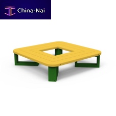 Recycled plastic tree guard Maternellewith integrated public bench