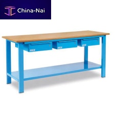 Wooden workbench 100 seriesfor workshops3-drawer2-drawer