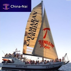 Catamaran Lady Joanawith bowsprit