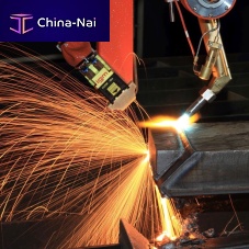 Electric beveling machine iBSstationaryfor weld seam preparationsheet metal