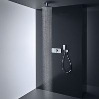 Rectangular hand shower ONE 2jetchromed metalcontemporarywhite
