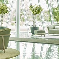 Contemporary footrest Yasfabricoakcommercial