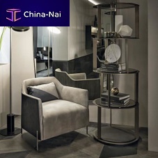 Contemporary armchair HEGEleather