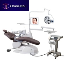 Automatic dental chair fixedbrownwhite