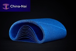 Ceramic abrasive belt silicon carbidezirconiawide