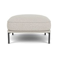 Contemporary pouf Natural fabricrectangulargray