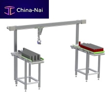 Can loading and unloading system for tubesautomatic
