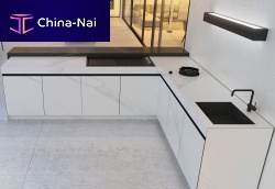 Outdoor kitchen N2 DEKTON AURAcontemporaryengineered stonemetal