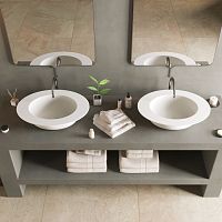 Countertop washbasin 290225 SOLIDCAP 2.0Solid Surfacewithout holewithout overflow