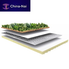 Extensive green roof system intensivefor flat roofinsulating