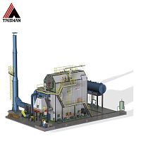 Steam boiler DHW gasbiomassreciprocating grate