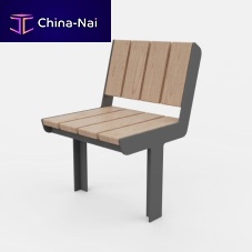 Contemporary chair U3-100outdoorwoodensteel base