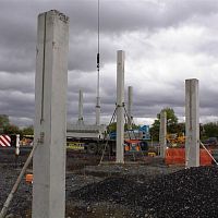 Reinforced concrete prefabricated pillar prefabrectangular