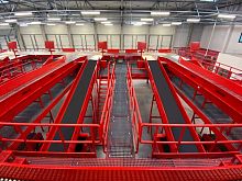 Belt conveyor horizontaltransportwide