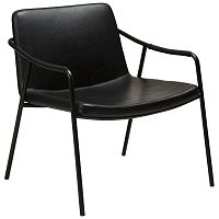 Contemporary armchair BOTOleathersteelbrown