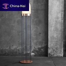 Floor-standing lamp DOMEironblown glasscontemporary