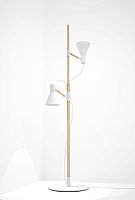 Floor-standing lamp ARBOREUMlacquered steelwoodcontemporary