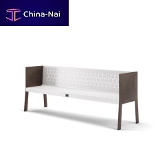 Contemporary public bench MALL ELESgalvanised steelpowder-coated steelsheet steel
