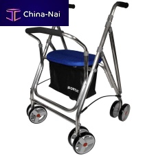 4-wheel rollator Kanguro HDwith seatwith basketheight-adjustable