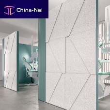 Corian® decorative panel Domino Terrazzofor partition wallwallsmooth