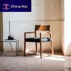 Contemporary chair LINEA : 1001 POindoorfabricoak