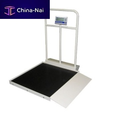 Electronic platform scale MX450for wheelchairswith BMI calculationwith safety handrail