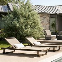 Contemporary sun lounger DAYTONAropealuminumadjustable backrest