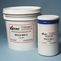 Casting paste Mix 6thermal insulationaluminaceramic