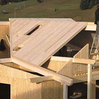 Wooden deck slab SURFACEroofinsulating