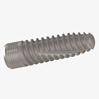 Cylindrical dental implant titaniuminternal hexagoncortical