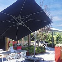 Concrete patio umbrella base granite