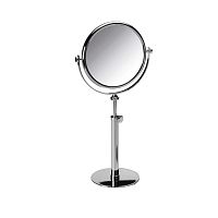Table mirror contemporaryroundchrome-plated brass